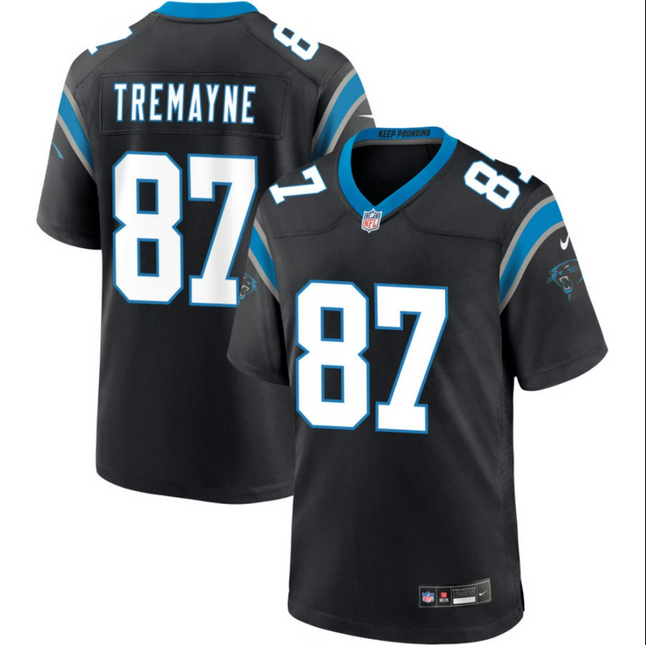 Brycen Tremayne Carolina Panthers 2026 Game Jersey - Black