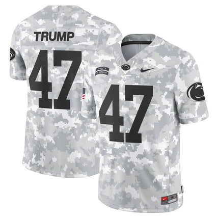 Trump Penn State Nittany Lions 2026 Salute to Service Vapor Limited Custom Jersey – Arctic Camo