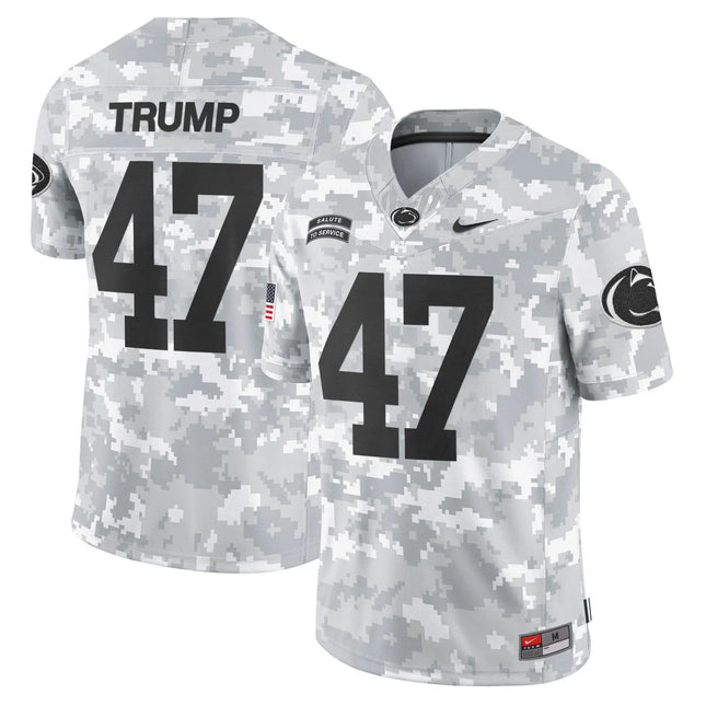 Trump Penn State Nittany Lions 2026 Salute to Service Vapor Limited Custom Jersey – Arctic Camo