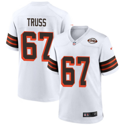 Xavier Truss Cleveland Browns 1946 Collection Alternate Jersey - White