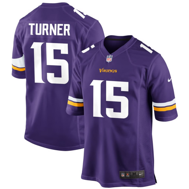 Dallas Turner Minnesota Vikings 2026 Game Jersey - Purple