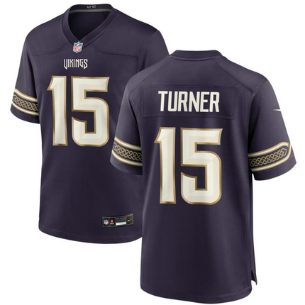 Dallas Turner Minnesota Vikings 2026 Rivalries Collection Game Jersey - Purple
