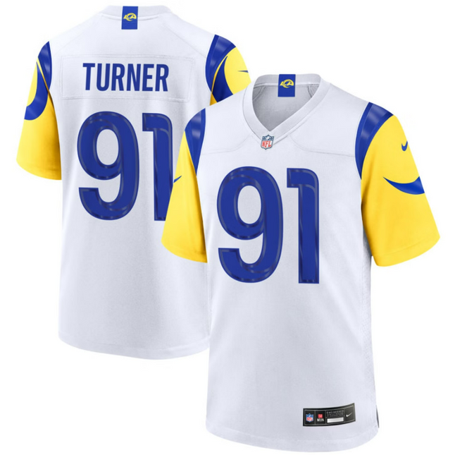 Kobie Turner Los Angeles Rams 2026 Game Jersey - White