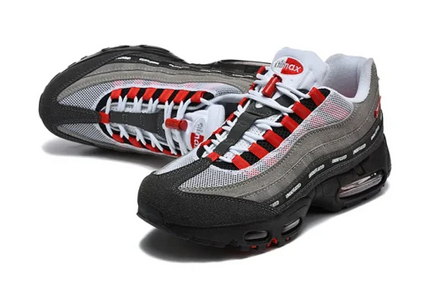 Men's UNDEFEATED x Nike Air Max 95 Fire Red Tokyo Bright Crimson  Shoes