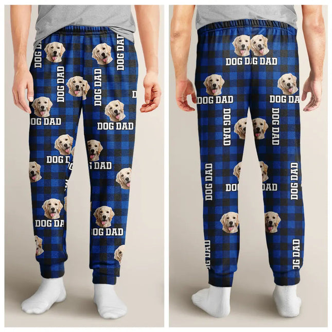 Custom Photo Family Plaid Pattern - Personalized Pajama Pants