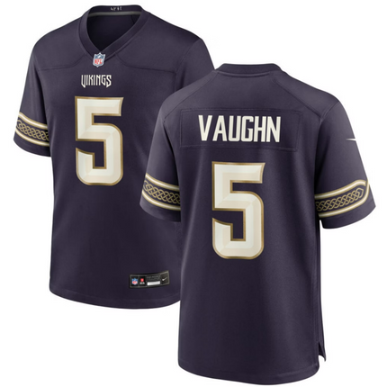 Zemaiah Vaughn Minnesota Vikings 2026 Rivalries Collection Game Jersey - Purple