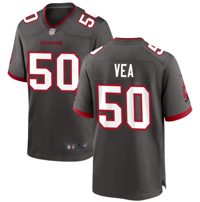 Vita Vea Tampa Bay Buccaneers 2026 Alternate Game Jersey - Pewter