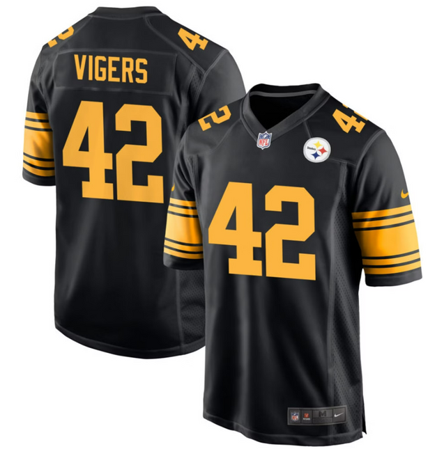 Car'lin Vigers Pittsburgh Steelers 2026 Alternate Game Jersey - Black