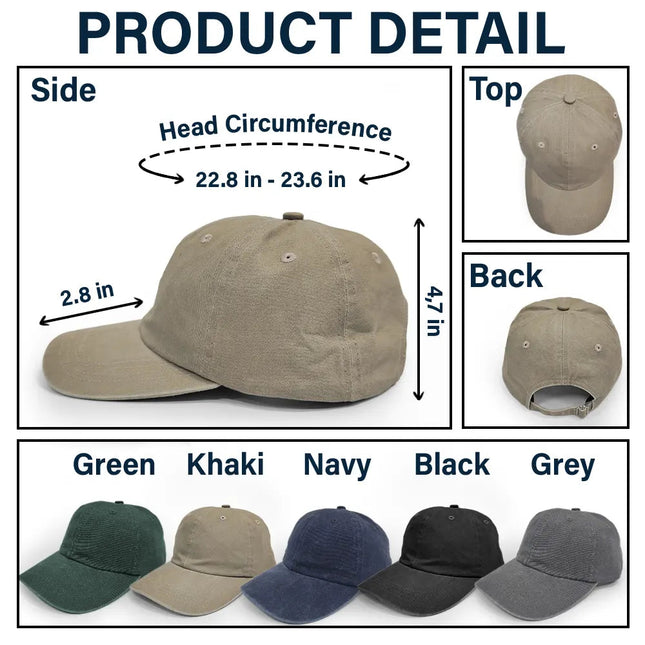Este Abuelo Papá Pertenece A - Gorra De Denim Lavado Vintage Personalizada