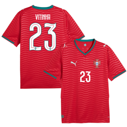 Vitor Vitinha Portugal National Team 2026 Home Jersey - Red