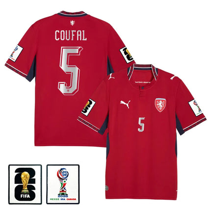 Vladimir Coufal Czech Republic National Team 2026 Home Jersey – Red