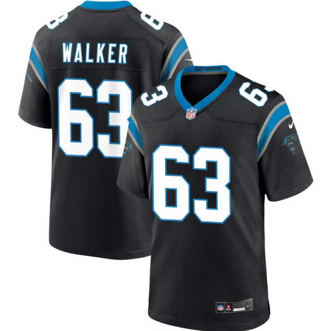 Rasheed Walker Carolina Panthers 2026 Game Jersey - Black