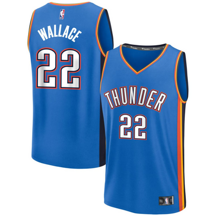 Cason Wallace Oklahoma City Thunder 2026 Fast Break Icon Edition Jersey - Blue