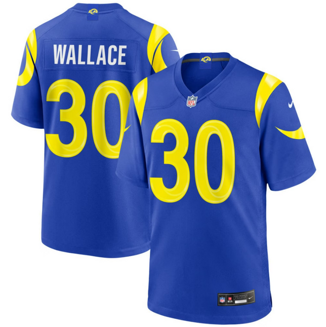Josh Wallace Los Angeles Rams 2026 Game Jersey - Royal