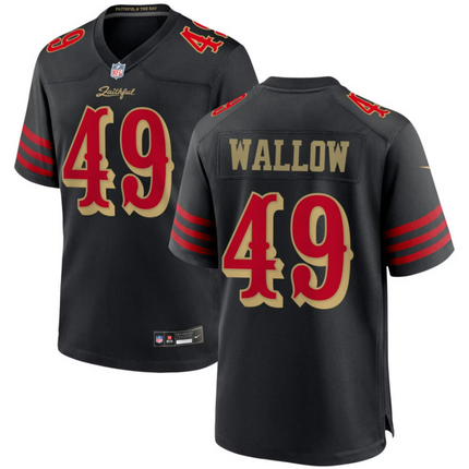 Garret Wallow San Francisco 49ers 2026 Rivalries Collection Game Jersey - Black