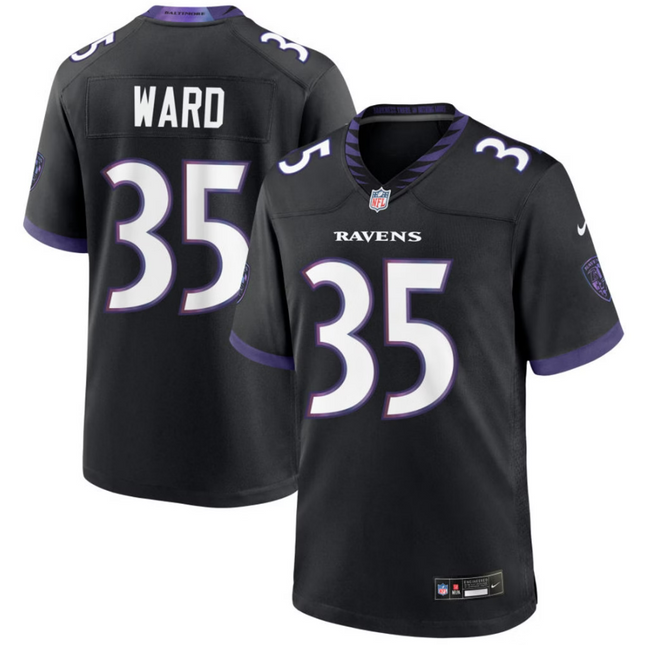 Jonathan Ward Baltimore Ravens 2026 Alternate Game Jersey - Black