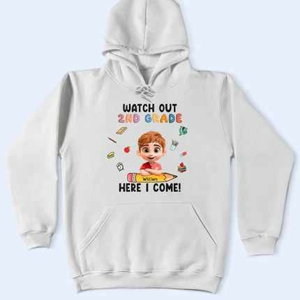 Watch Out Kindergarten Here I Come - Personalized T Shirt