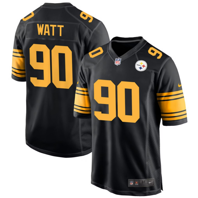 T.J. Watt Pittsburgh Steelers 2026 Alternate Game Jersey - Black