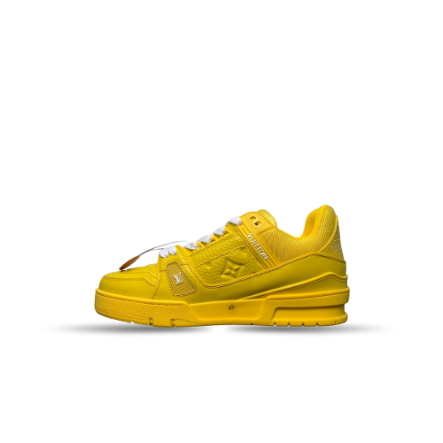 Men's Louis Vuitton LV Trainer Yellow Sneakers