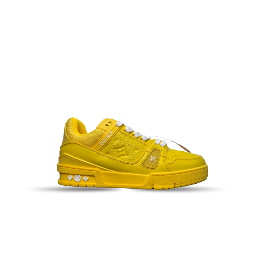 Men's Louis Vuitton LV Trainer Yellow Sneakers