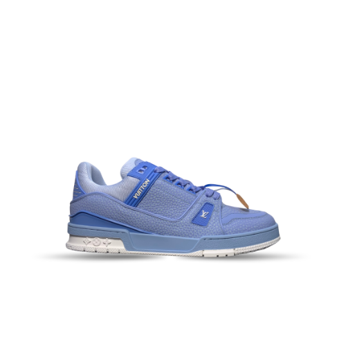 Men's Louis Vuitton LV Trainer White Blue Sneakers