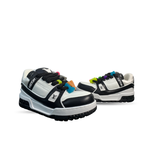 Men's Louis Vuitton Trainer Maxi White Black Sneakers