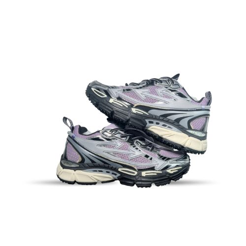 Men's Off-White Be Right Back Sneaker Met Mesh Details In Pinkish-Purple