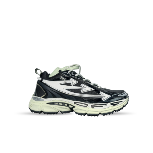 Men's Off-White Be Right Back Sneaker Met Mesh Details In Black White