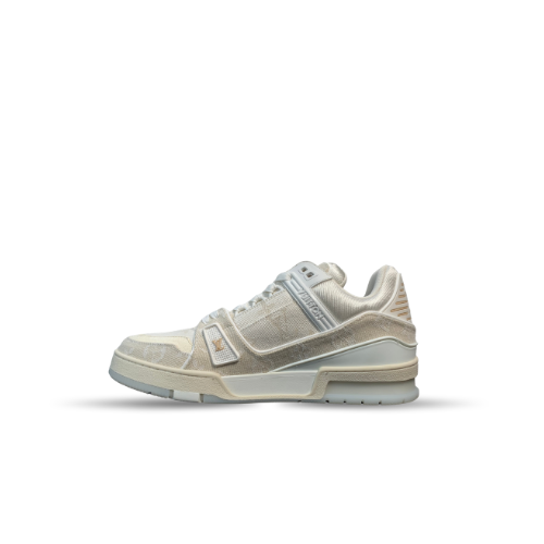 Men's Louis Vuitton LV Trainer Beige Sneakers