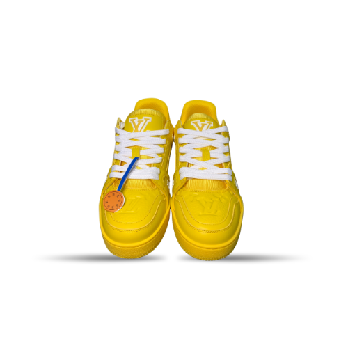 Men's Louis Vuitton LV Trainer Yellow Sneakers