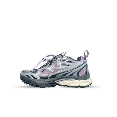 Men's Off-White Be Right Back Sneaker Met Mesh Details In Pinkish-Purple