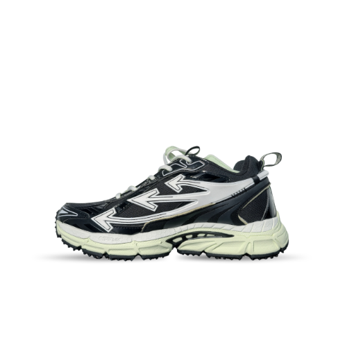 Men's Off-White Be Right Back Sneaker Met Mesh Details In Black White
