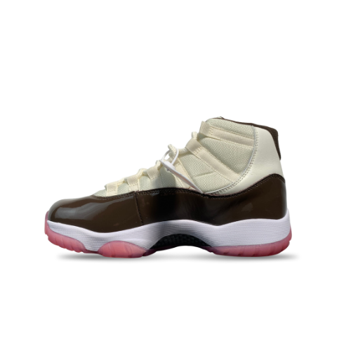 Men's Air Jordan 11  White Black Pink Shoes