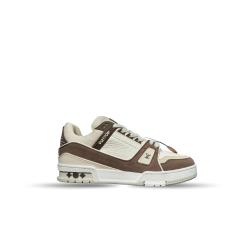 Men's Louis Vuitton LV Trainer Brown Sneakers