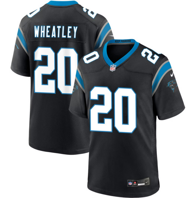 Zakee Wheatley Carolina Panthers 2026 Game Jersey - Black