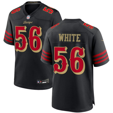 Keion White San Francisco 49ers 2026 Rivalries Collection Game Jersey - Black