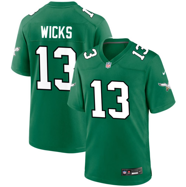 Dontayvion Wicks Philadelphia Eagles 2026 Alternate Game Jersey - Kelly Green