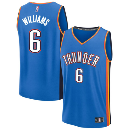 Jaylin Williams Oklahoma City Thunder 2026 Fast Break Icon Edition Jersey - Blue