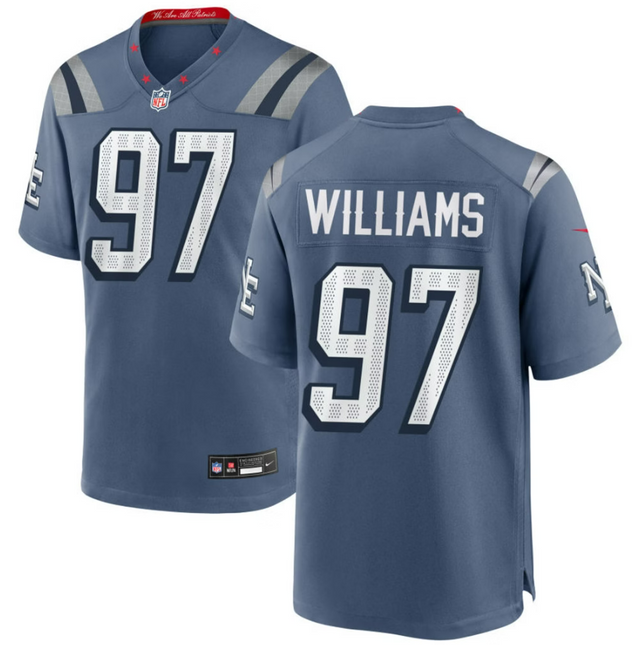 Milton Williams New England Patriots 2026 Rivalries Collection Game Jersey - Blue