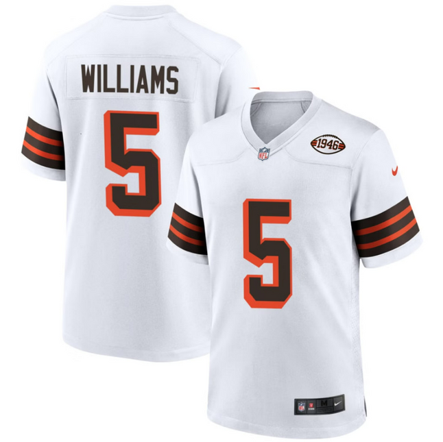 Quincy Williams Cleveland Browns 1946 Collection Alternate Jersey - White
