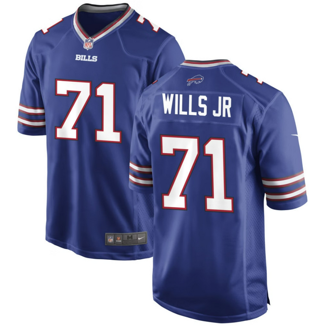 Jedrick Wills Jr. Buffalo Bills 2026 Game Jersey - Royal