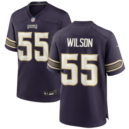 Eric Wilson Minnesota Vikings 2026 Rivalries Collection Game Jersey - Purple