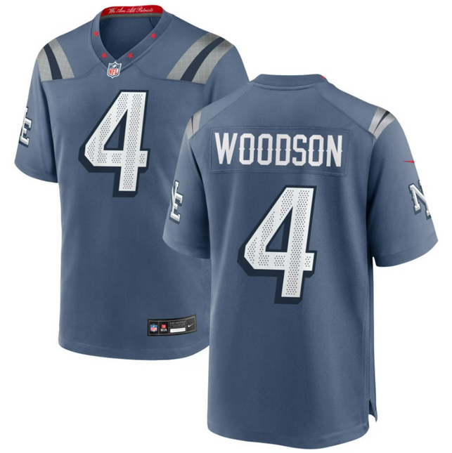Craig Woodson New England Patriots 2026 Rivalries Collection Game Jersey - Blue