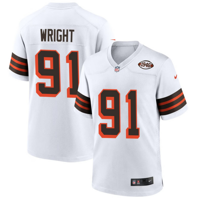 Alex Wright Cleveland Browns 1946 Collection Alternate Jersey - White