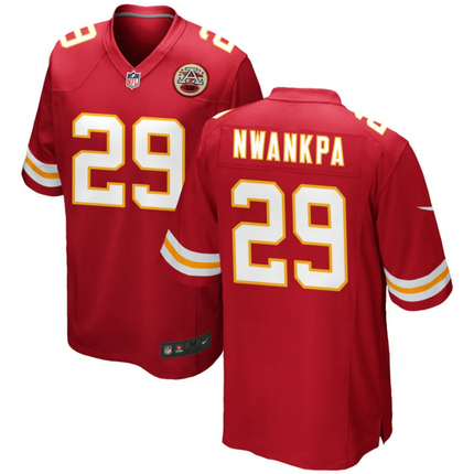 Xavier Nwankpa Kansas City Chiefs 2026 Game Jersey - Red