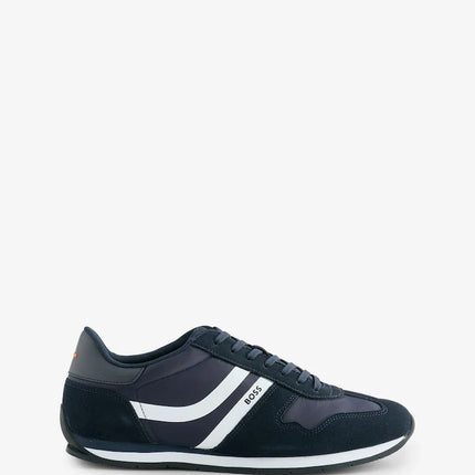 Men’s BOSS Blue Levon Logo Trainers Blue Sneakers