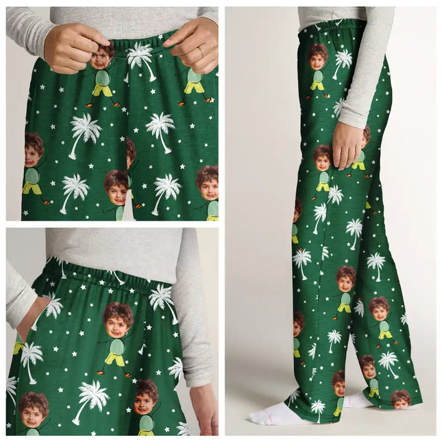 Custom Photo Best Dad Mom Ever - Personalized Pajama Pants