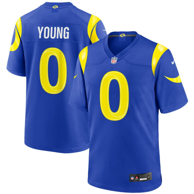 Byron Young Los Angeles Rams 2026 Game Jersey - Royal
