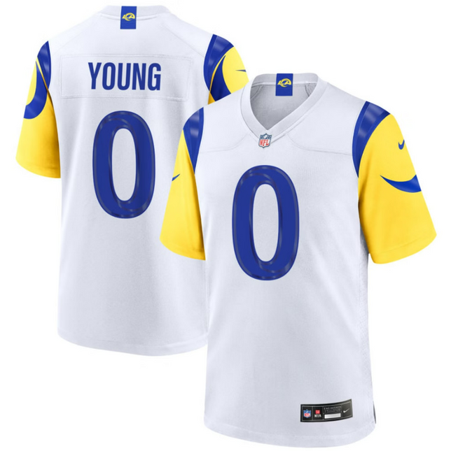 Byron Young Los Angeles Rams 2026 Game Jersey - White