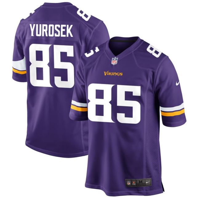 Benjamin Yurosek Minnesota Vikings 2026 Game Jersey - Purple